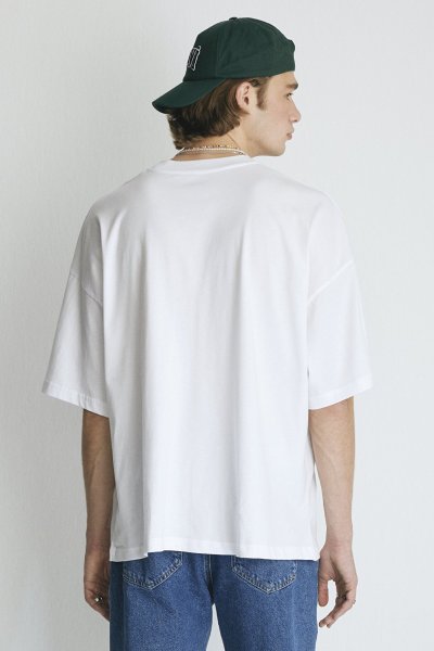 BİSİKLET YAKA TİŞÖRT Beyaz