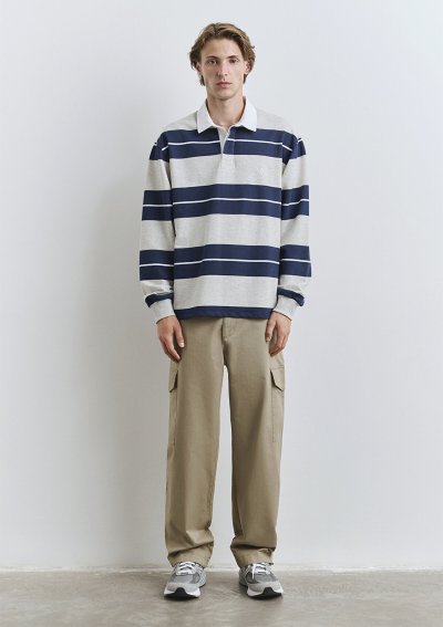 ÇİZGİLİ UZUN KOL TİŞÖRT Pageant Blue