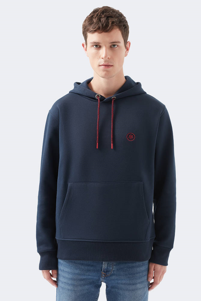 KAPÜŞONLU SWEATSHIRT Gece Lacivert