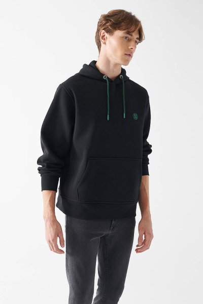 KAPÜŞONLU SWEATSHIRT Siyah