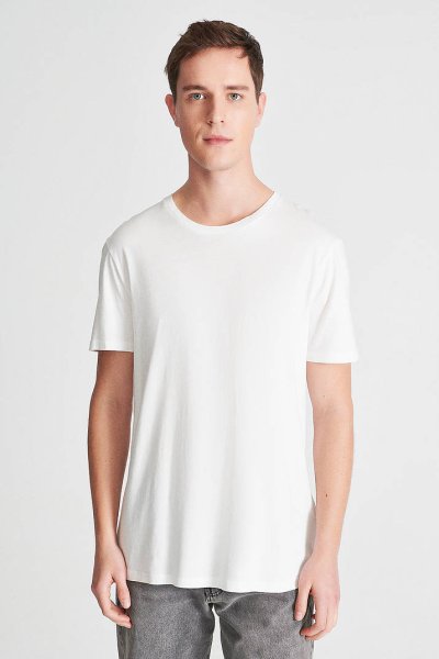 KISA KOL TİŞÖRT Kırık Beyaz