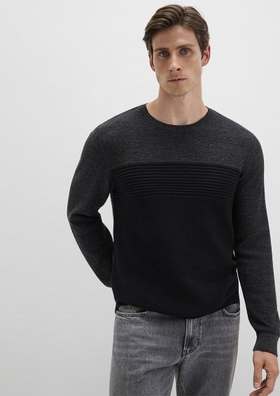 Mavi Erkek Kazak Siyah 070377-900