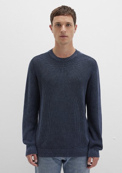 BISIKLET YAKA KAZAK Gece Lacivert