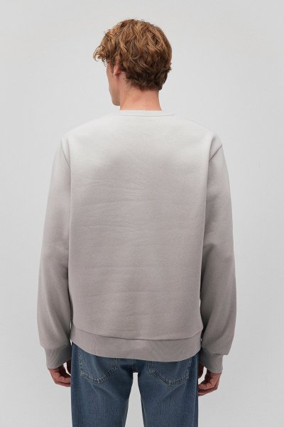 BİSİKLET YAKA SWEATSHIRT  Açık Gri