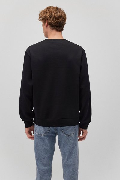 BİSİKLET YAKA SWEATSHIRT  Siyah