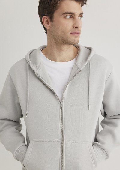 KAPÜŞONLU SWEATSHIRT  Açık Gri