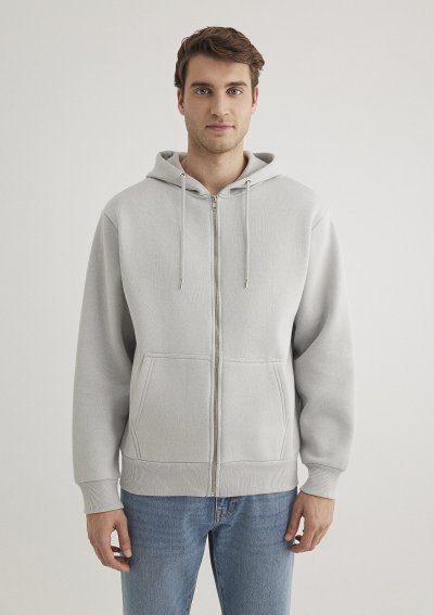 KAPÜŞONLU SWEATSHIRT  Açık Gri