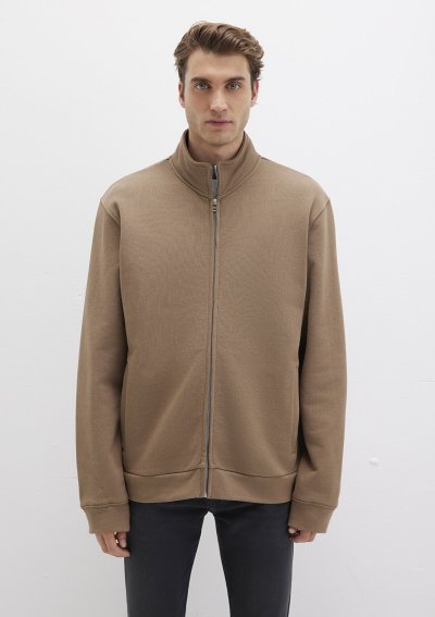FULL ZIP SWEATSHIRT Shitake