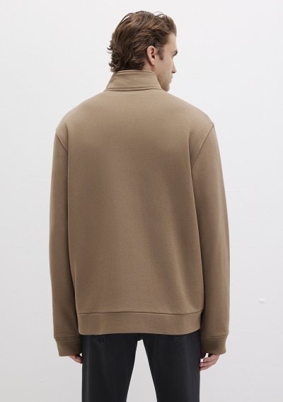 FULL ZIP SWEATSHIRT Shitake