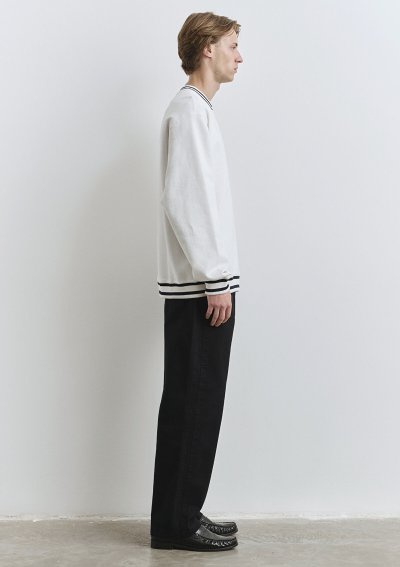 BİSİKLET YAKA SWEATSHIRT  Kırık Beyaz