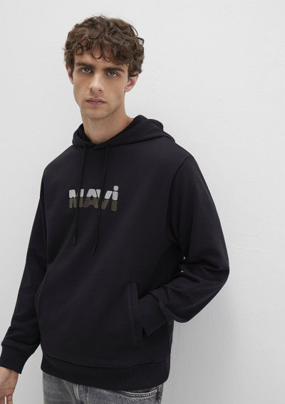 MAVİ KAPÜŞONLU SWEATSHIRT Siyah