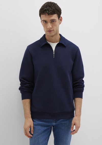 HALF ZIP SWEATSHIRT Baritone Blue