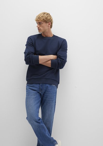 BİSİKLET YAKA SWEATSHIRT  Gece Lacivert