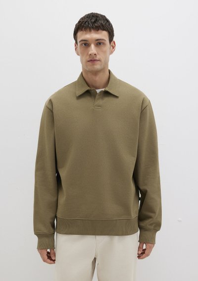 POLO YAKA SWEATSHIRT Soluk Haki