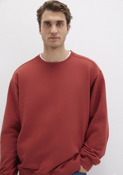 BİSİKLET YAKA SWEATSHIRT  Barn Red