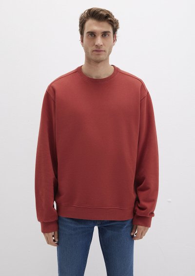 BİSİKLET YAKA SWEATSHIRT  Barn Red