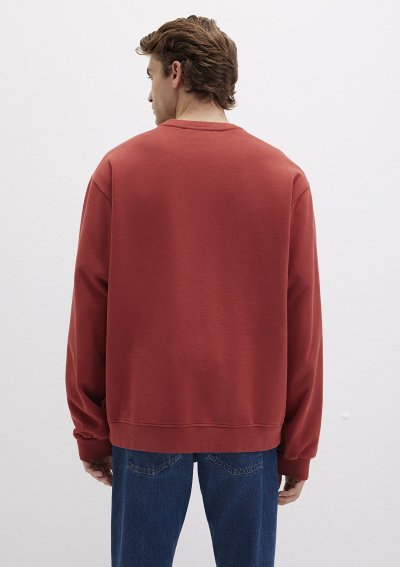 BİSİKLET YAKA SWEATSHIRT  Barn Red