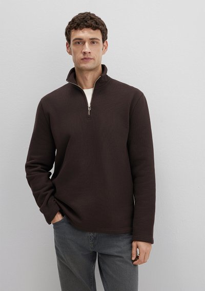 HALF ZIP SWEATSHIRT Ganache