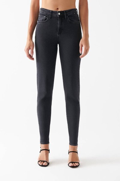 CINDY Mid Smoke Denim