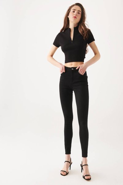 TESS Double Black Denim