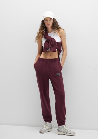 ÖRME PANTOLON Maroon Banner