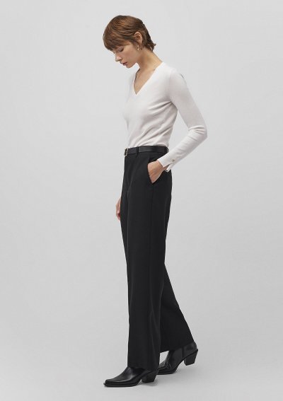 DOKUMA PANTOLON Siyah