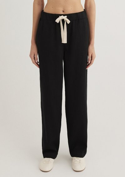 DOKUMA PANTOLON Siyah