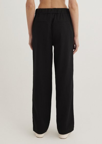 DOKUMA PANTOLON Siyah