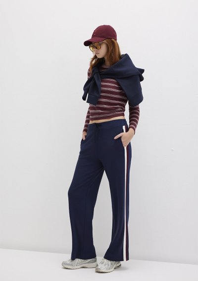 ÖRME PANTOLON Koyu Lacivert