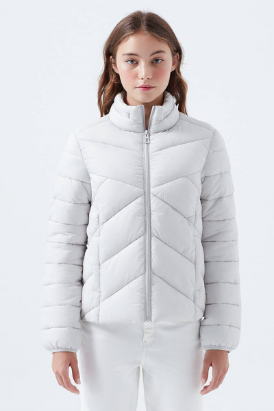 DİK YAKA CEKET Pus Gri