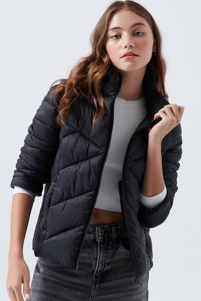 DİK YAKA CEKET Siyah