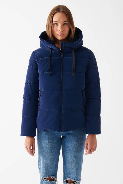 KAPÜŞONLU CEKET Lacivert