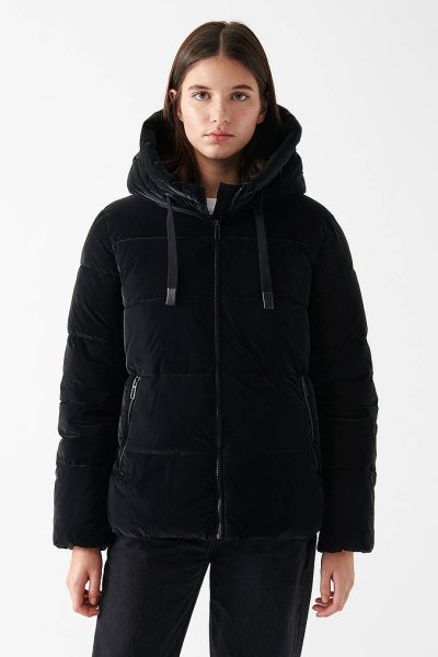 KAPÜŞONLU CEKET Siyah