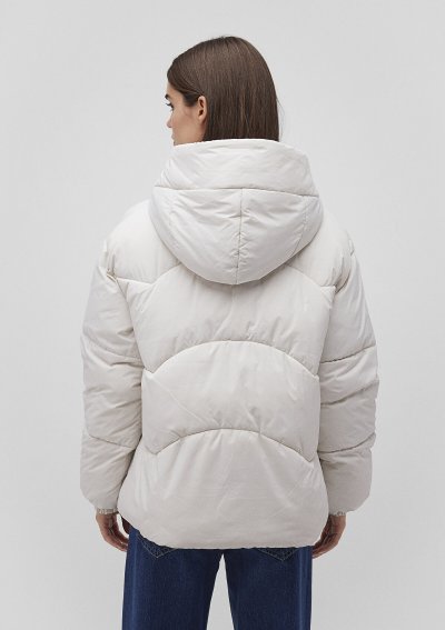 KISA ŞİŞME MONT Bulut Gri