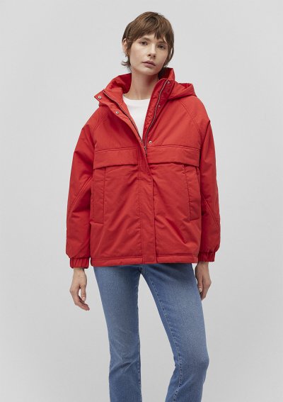 KAPUŞONLU CEKET Yanık Kırmızı