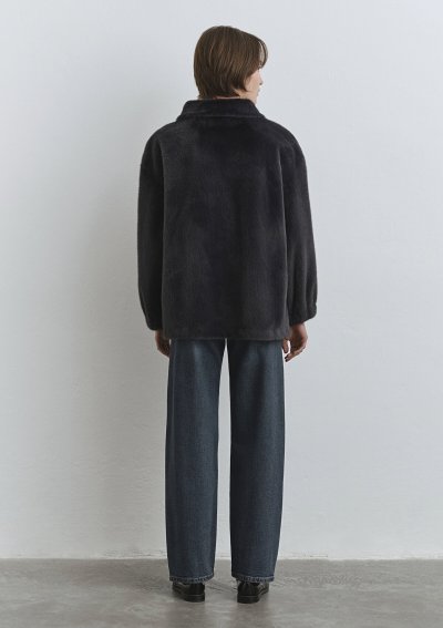 DİK YAKA CEKET Obsidyen