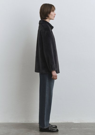 DİK YAKA CEKET Obsidyen