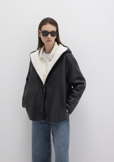 KAPİŞONLU CEKET Siyah