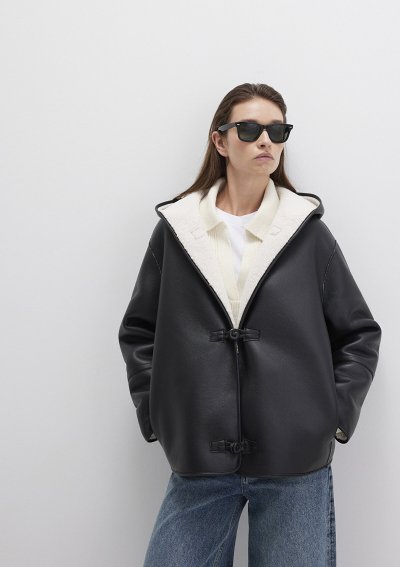 KAPİŞONLU CEKET Siyah