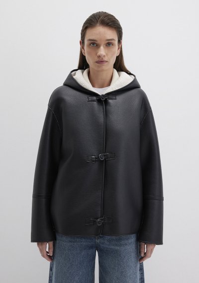 KAPİŞONLU CEKET Siyah