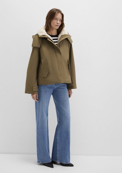 KAPİŞONLU CEKET Soluk Haki