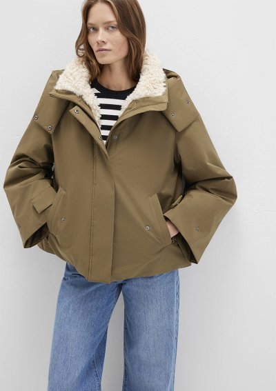 KAPİŞONLU CEKET Soluk Haki