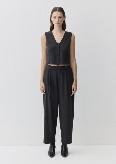 DOKUMA YELEK Antrasit Melange