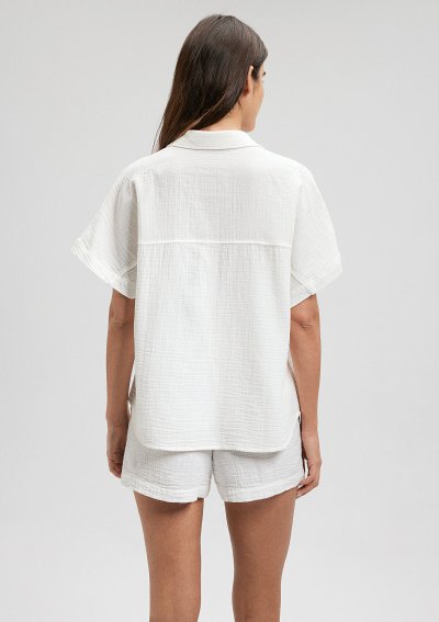 KISA KOLLU GÖMLEK Kırık Beyaz