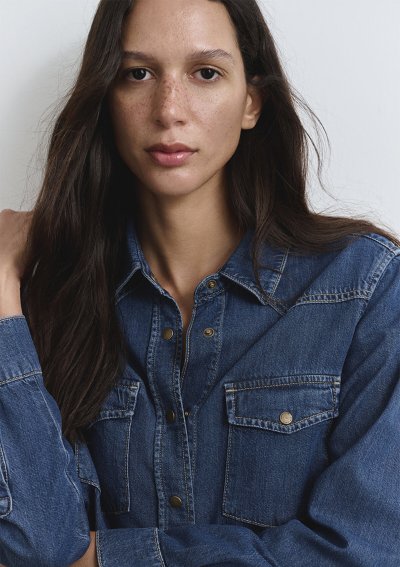 ANGELA Dark Blue Classic Denim