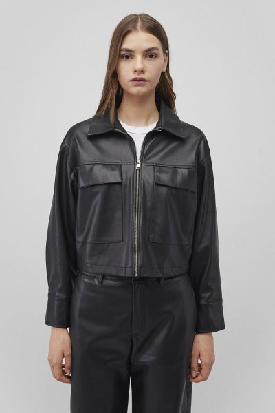 DOKUMA OVERSHIRT Siyah