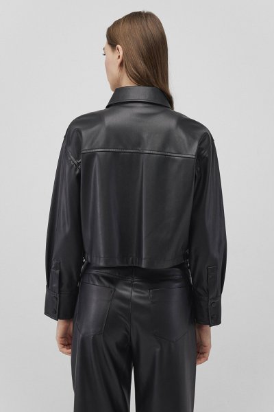 DOKUMA OVERSHIRT Siyah