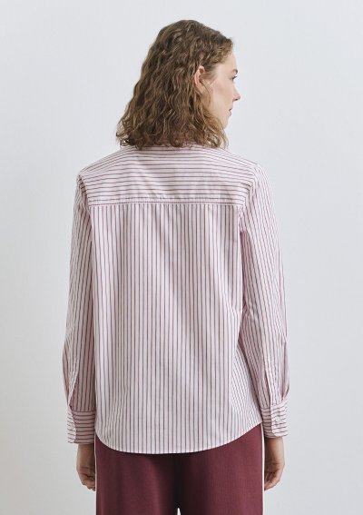 UZUN KOLLU DOKUMA GÖMLEK  Light Pink Bur