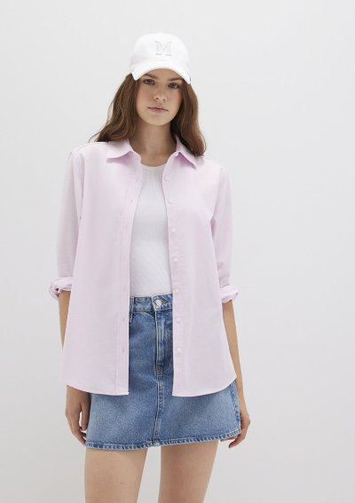 DOKUMA GÖMLEK Light Pink