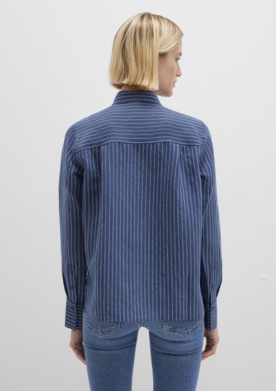 UZUN KOLLU DOKUMA GÖMLEK  Infinity Strip